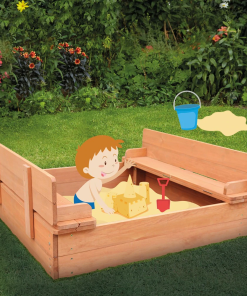 Liberty House Toys Kids Sand Pit With Seating and Cover