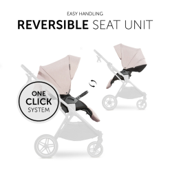Hauck Vision X Beige Pushchair With Silver Frame