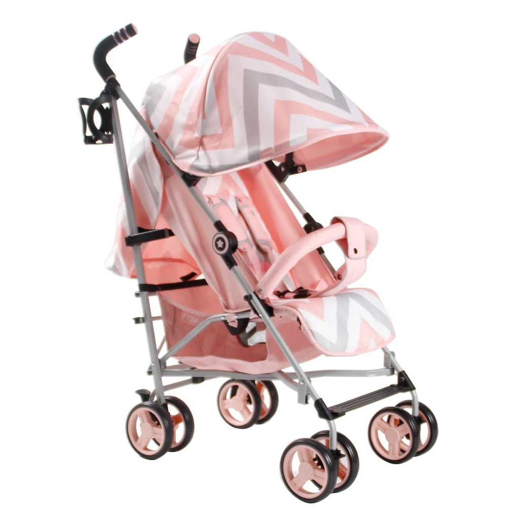 My Babiie MB02 Stroller - Pink Chevron