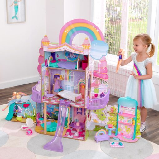 Kidkraft Rainbow Dreamers Unicorn Mermaid Dollhouse 2