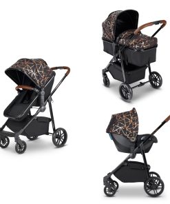 Moon 3-In-1 Black/Copper/Tan Travel System With Astral Car Seat