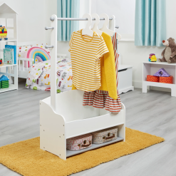 Liberty House Toys Hanging Rail with Extra Storage