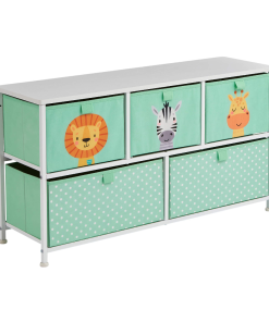 Liberty House Toys Jungle 5 Drawer Kids Storage Chest