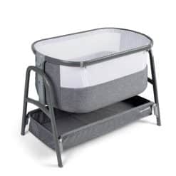 Ickle Bubba Bubba & Me Bedside Crib Space Grey