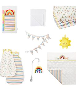 Ickle Bubba Rainbow Dreams Collection 10pc Nursery Starter Set