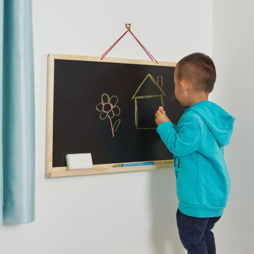 Liberty House Toys Hanging Dry Wipe Board and Chalkboard