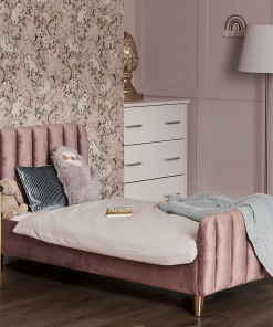 Obaby Gatsby Pink Velvet Toddler Bed