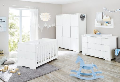 pinolino extra wide 3 piece nursery room set