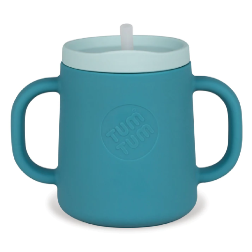 Tum Tum Blue Silicone 3 Way Sippy Cup