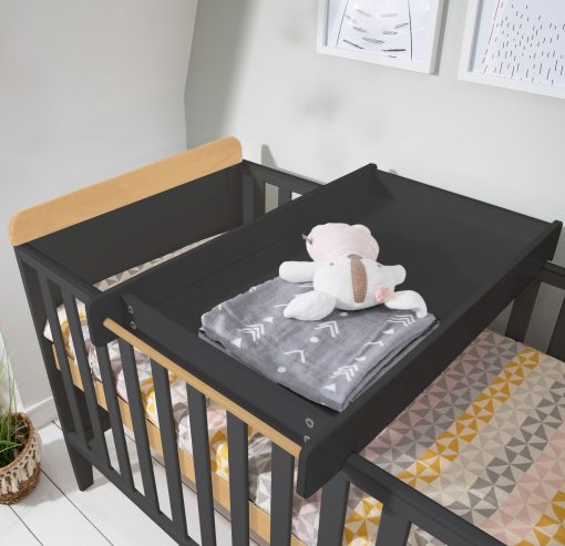 rio cot bed slate grey lifestyle