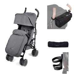 Ickle Bubba Discovery Prime Stroller Graphite Grey/Black Frame