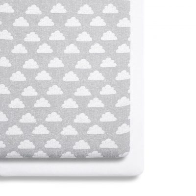 Snuz Crib 2 Pack Fitted Sheets - Cloud Nine