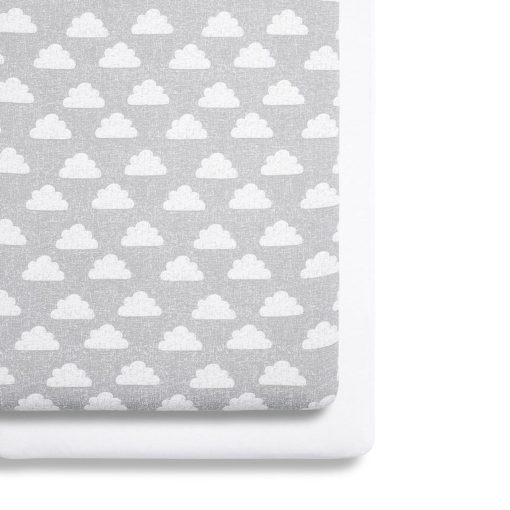Snuz Crib 2 Pack Fitted Sheets Cloud Nine