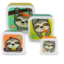 Tum Tum Stanley Sloth Nesting Snack Pots – Set of 4