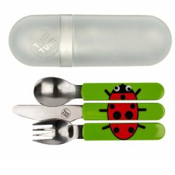 Tum Tum Ladybird Travel Cutlery Set