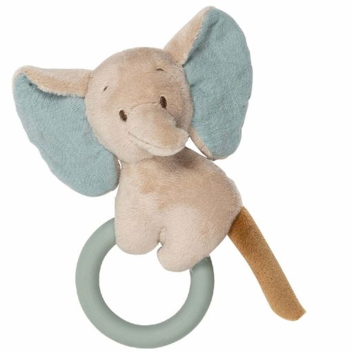 Nattou Axel the Elephant Rattle with Silicone Teether