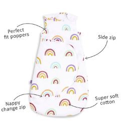 SnuzPouch Sleeping Bag Colour Rainbow 0-6m - 2.5 Tog