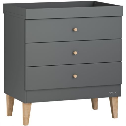 Saluzzo Chest of Drawers with Removeable Changer top_graphite