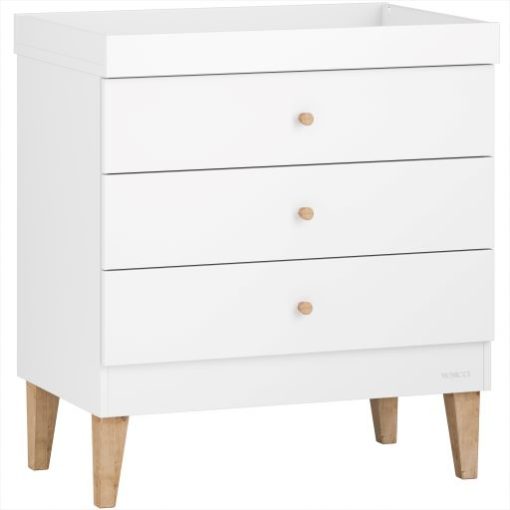 Saluzzo Chest of Drawers with Removeable Changer top_premium white