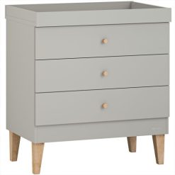 Saluzzo Chest of Drawers with Removeable top Changer top_warm_grey