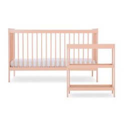 CuddleCo Nola 2 Piece Nursery Furniture Set - Soft Blush