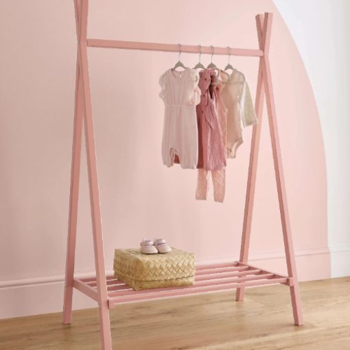 CuddleCo Nola Clothes Rail - Blush Pink