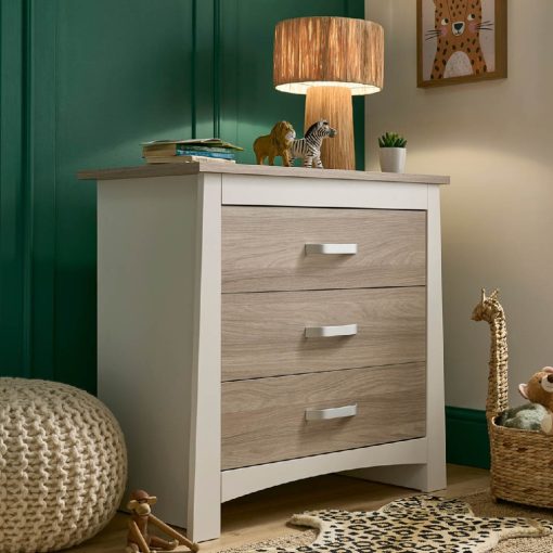 CuddleCo Ada Dresser and Changer - White and Ash