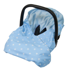 Little Babes Baby Wrap For Car Seat - Blue Stars