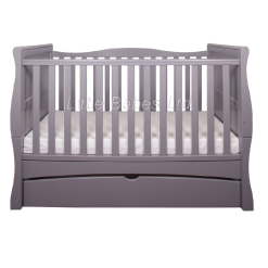 Little Babes Mason Cot Bed Grey