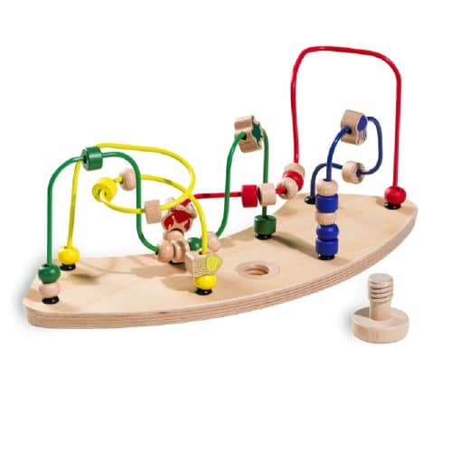 Hauck Alpha Wooden Play Tray Toy - Bead Maze