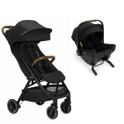 Nuna TRVL Compact Stroller and URBN Car seat - Caviar