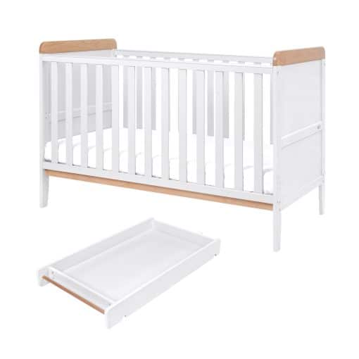 Tutti Bambini Napoli Cot Bed - White/Oak