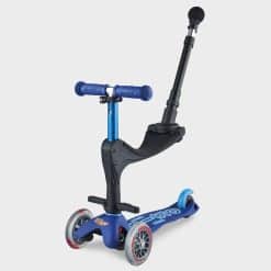 Micro Scooters 3 in 1 Deluxe Plus Scooter (with Push handle) - Blue
